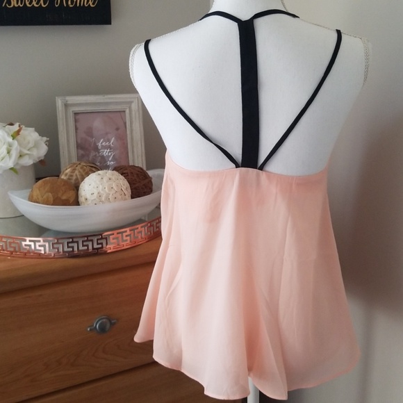 Tobi peach flowy tank top - Picture 5 of 7